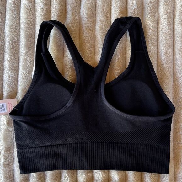 NWT ThirdLove Black Sports Bra Seamless Racerback Size M - Picture 2 of 3